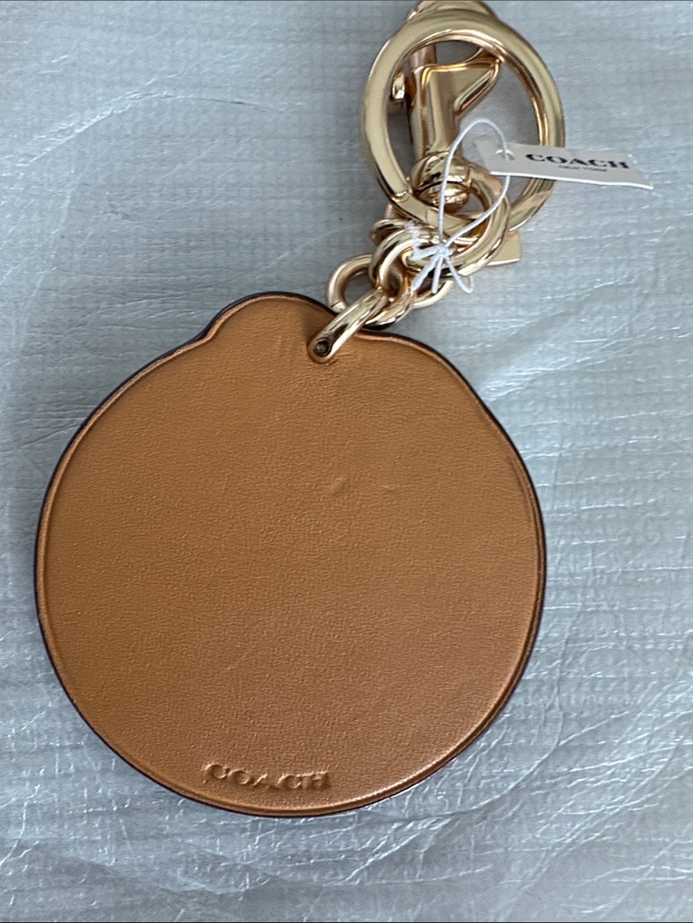 Coach Authentic NWT California Leather Key Ring and Bag Charm - Picture 4 of 4